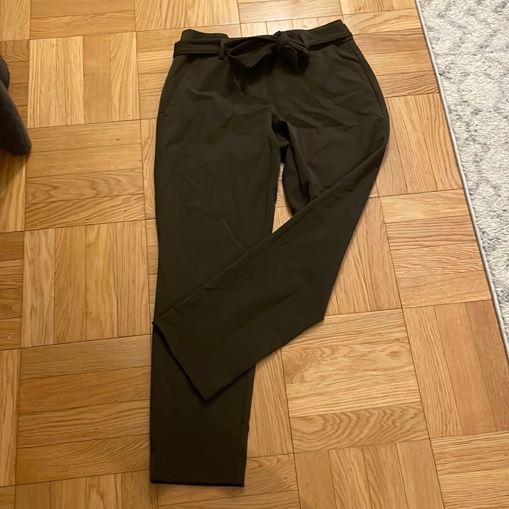 Olive green straight leg pant